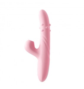 Ankni - Rotating Thrust Suction Vibrator Wand (Chargeable - Pink)